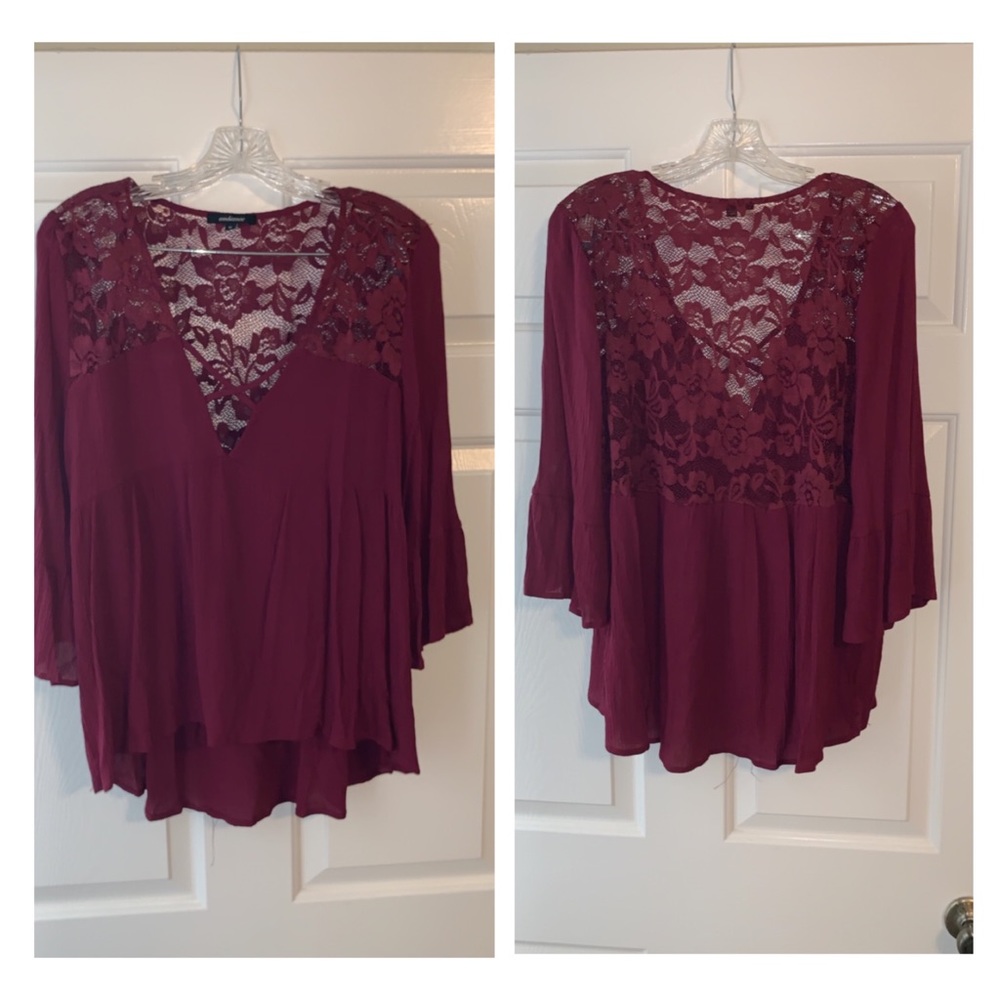 Burgandy top